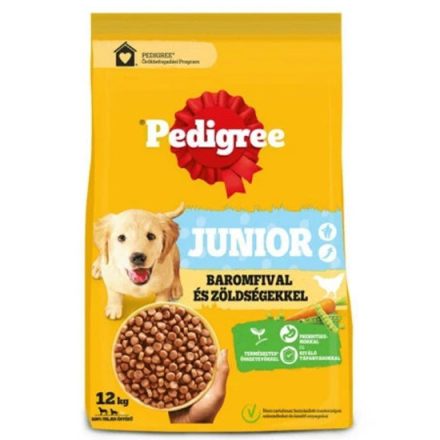 PEDIGREE Száraz Junior Baromfi & Zöldség 12 kg